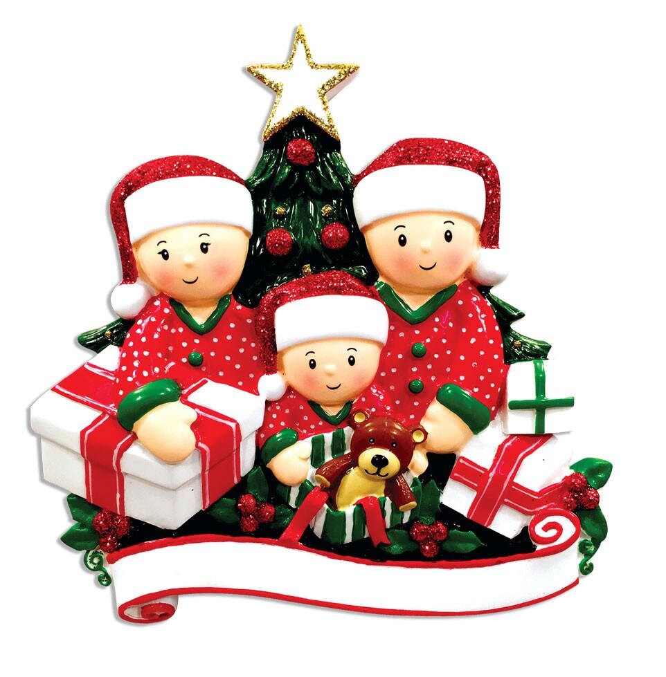 Family Christmas Ornament,Personalized Opening Present Family, Custom Family Ornament, Family Ornament with Name, 2022 Christmas Ornament
