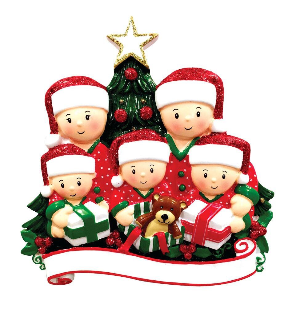 Family Christmas Ornament,Personalized Opening Present Family, Custom Family Ornament, Family Ornament with Name, 2022 Christmas Ornament
