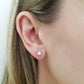 Tiny Diamond Stud Earrings, Round Cut Diamond Stud, Dainty CZ Stud, 6mm Diamond Studs, Minimalist Earrings, Gift for Her, Small Diamond Ring