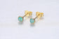 Tiny Opal Stud Earring