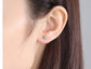 Tiny Opal Stud Earring