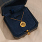 Hollow Out Tree Of Life Coin Pendant Necklace
