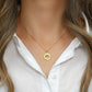 Hollow Out Tree Of Life Coin Pendant Necklace