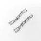 18K Gold U Shape Chain Stud Earring
