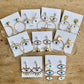 Gold Color Circle Loop Pearl Wiring Evil Eye Dangle Earrings, Boho Earrings, Bohemian Evil Eye Earrings