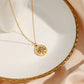 Hollow Out Tree Of Life Coin Pendant Necklace