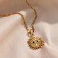 18k Gold Plated Evil Eye Pendant Necklace, Stainless Steel Necklace Set  Necklaces, 2022 Jewelry Zircon Charm