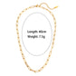 18K Gold Plated Super Thin Twisted Texture Stainless Steel Chain Necklace,  Jewelry Necklace For Women
