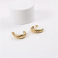 Vintage Bold Croissant Earring