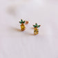 Dainty Fruit Stud Earrings, Studs Fruits Earring, Dainty Crystal Fruit Earring, Colorful Ring with Fruit Design, Minimalist Summer Earrings