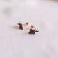 Dainty Fruit Stud Earrings, Studs Fruits Earring, Dainty Crystal Fruit Earring, Colorful Ring with Fruit Design, Minimalist Summer Earrings