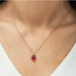18K Gold Plated Necklace,Crystal Fruit Pendant,Sterling Silver Jewelry,Minimalist Gifts,Gold Plated Necklace