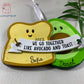 Personalized Christmas Ornaments For Couples-Avacado and Toast Couple Ornament-Avocado Ornament- 2023 Christmas Ornament