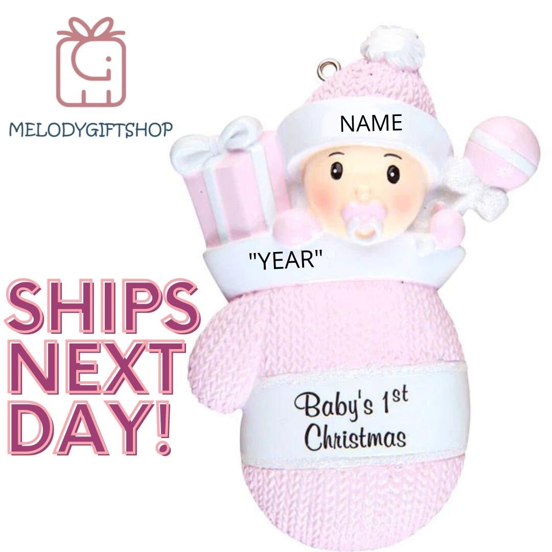 Personalized Baby Ornament,Babys First Christmas Ornament 2023 Baby's 1st Christmas Ornament, Newborn Ornament, Pregnancy Gift