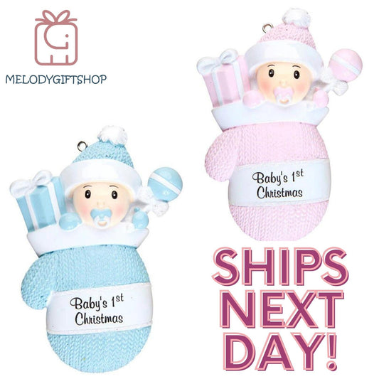 Personalized Baby Ornament,Babys First Christmas Ornament 2023 Baby's 1st Christmas Ornament, Newborn Ornament, Pregnancy Gift