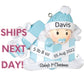 2024 Baby Boy and Baby Girl in Personalized Present Ornament, 2024 New Baby's First Christmas Ornament, Personalized Christmas Ornament Gift