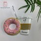 Couples-Coffee Donuts Personalized Christmas Ornaments For - Couple Ornament-Coffee Ornament - 2022 Christmas Ornament - Donuts Ornament