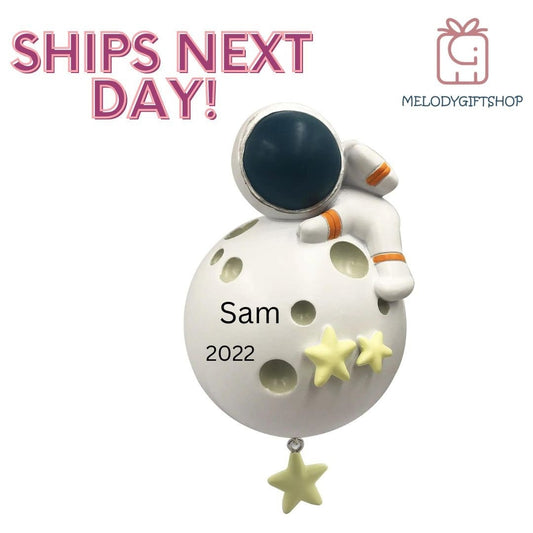 Astronaut Personalized Christmas Ornament,3D Astronaut Ornament,Kid Ornaments,2024 Personalized Astronaut Space Ornament,