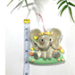 Elephant Baby Christmas Ornament - Elephant Personalized Ornament - Personalized Baby Girl First Christmas - Christmas Ornament 2023