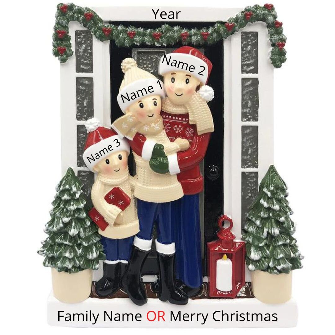 2024 Family Christmas Gift - Personalized Christmas Family Ornament - Family of 3 4 5 6 Ornament - Personalized Family Christmas Ornament