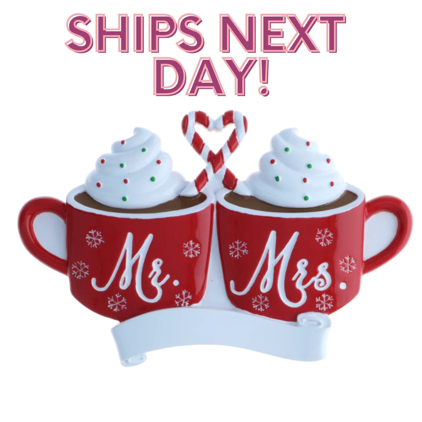 Mr. and Mrs.  Couple Ornament 2023 Mr. and Mrs. Personalized Mugs Christmas Ornament Mug Ornament Newly Married Couple Christmas 2023