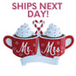 Mr. and Mrs.  Couple Ornament 2023 Mr. and Mrs. Personalized Mugs Christmas Ornament Mug Ornament Newly Married Couple Christmas 2023