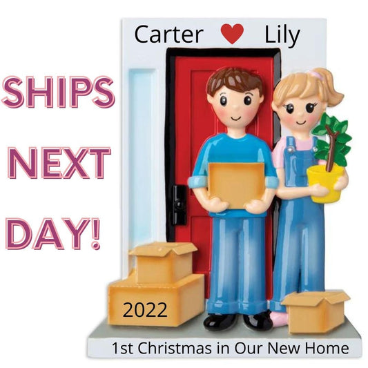 Moving in Couple New House Home Apartment 2023 Our New Home Christmas Ornament Our First Home Christmas Ornament 2023 Couples Ornament