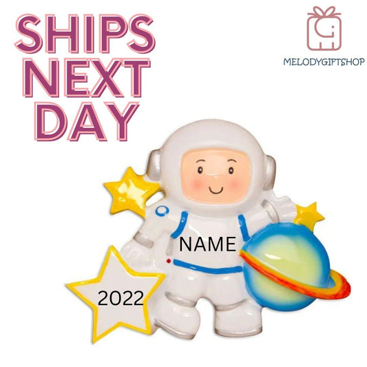 Astronaut Personalized Christmas Ornament,Astronaut Ornament,Astronaut Baby Ornaments,Astronaut Christmas Ornament, Christmas gift for Kids