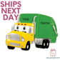 Garbage Truck Personalized Christmas Ornament,Truck Ornaments,Ornament for Child,Truck Personalized Kids Christmas Ornament