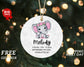 Baby's First Christmas Ornament - Baby Stats First Christmas Ornament - Custom Baby Ceramic Ornament 2023 -Personalized New Baby Ornament