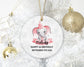 Personalized Baby's Elephant First Christmas Ornament - Baby Girl First Christmas Ornament - Custom Baby Ceramic Christmas Ornament 2023