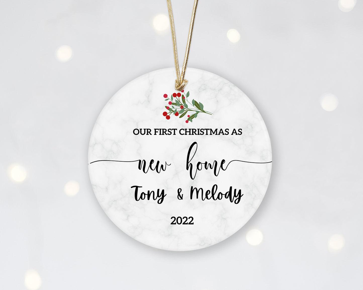 Our New Home Ornament - First Christmas in our New Home 2023 - Personalized First Christmas In Our New House Ornament 2023