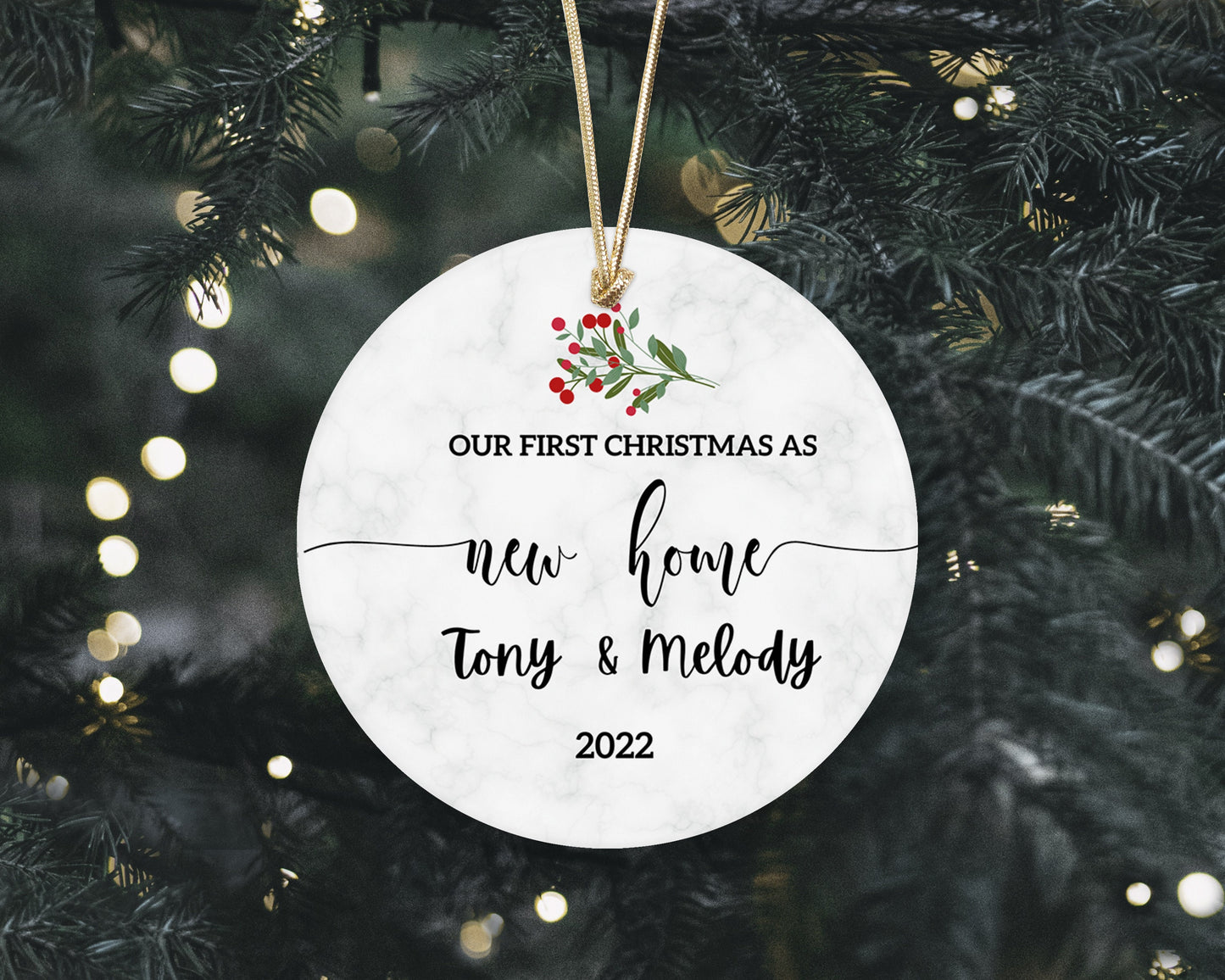 Our New Home Ornament - First Christmas in our New Home 2023 - Personalized First Christmas In Our New House Ornament 2023