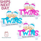 Baby Twins First Christmas Ornament,Ornaments for new babies first Christmas, Boy and Girl Twins,Personalized Ornament,