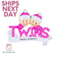 Baby Twins First Christmas Ornament,Ornaments for new babies first Christmas, Boy and Girl Twins,Personalized Ornament,