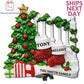 Personalized Stocking Family Ornament Ornament for Christmas Family of 2 3 4 5 6 7 8 9 - Family of 9 Ornaments- Cat and Dog Ornament 2023