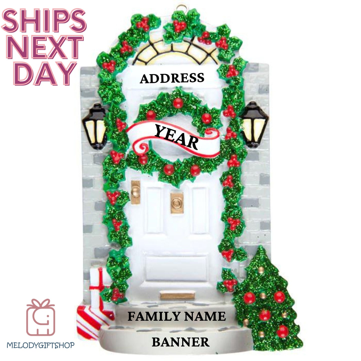Our New Home Personalized Christmas Ornament - Our First Home Personalized Christmas Ornament - House Ornament, Door Ornament 2023