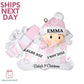 Personalized Baby Girl First Christmas Ornament 2023, Baby Girl Ornament 2023, Personalized Baby's 1st Christmas Ornament, Newborn /New Baby