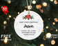 Baby's First Christmas Ornament - Personalized Baby Stats First Christmas Ornament - Custom Baby Ceramic - 2023 Baby First Christmas