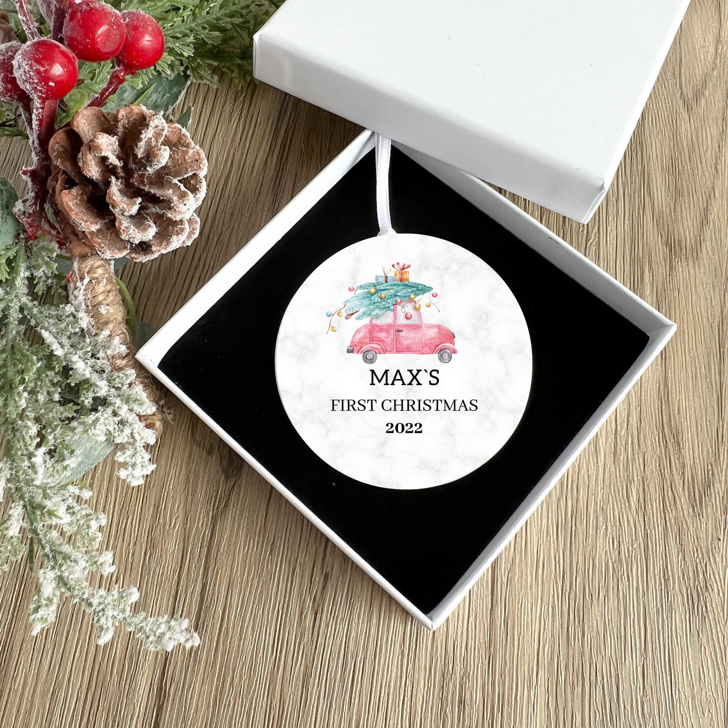 Baby's First Christmas Ornament Personalized Baby First Christmas Ornament Custom Baby Christmas Ornament Baby Boy's 1st Christmas