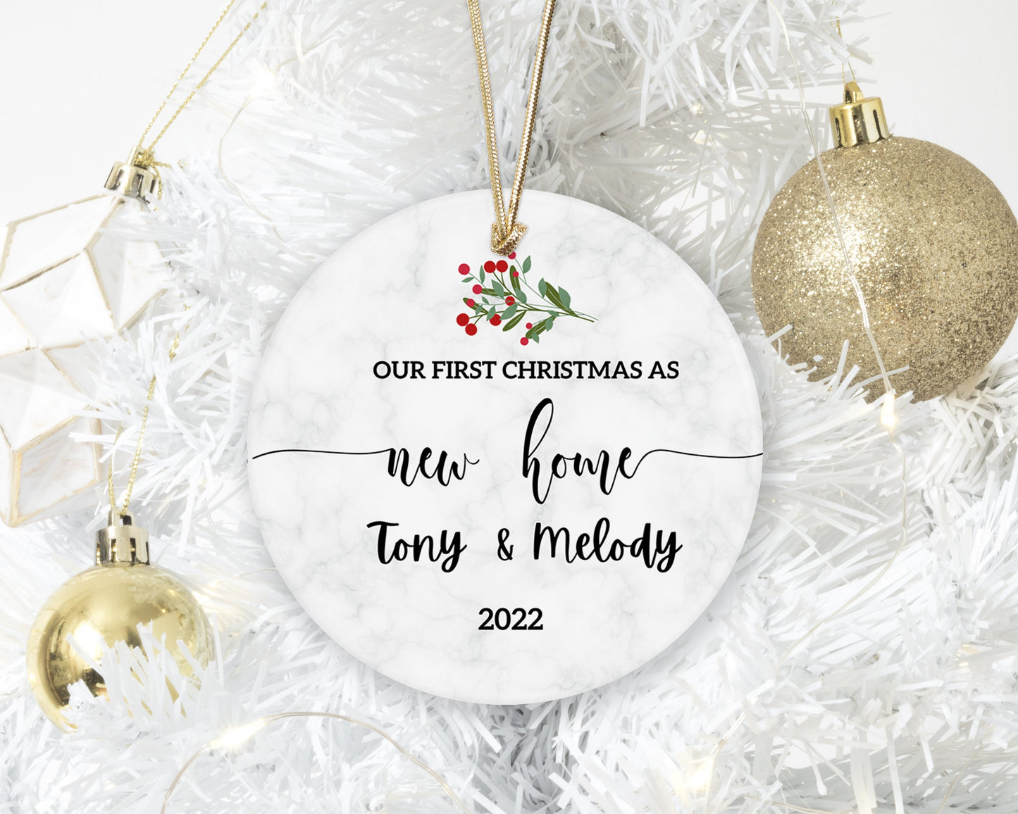 Our New Home Ornament - First Christmas in our New Home 2023 - Personalized First Christmas In Our New House Ornament 2023