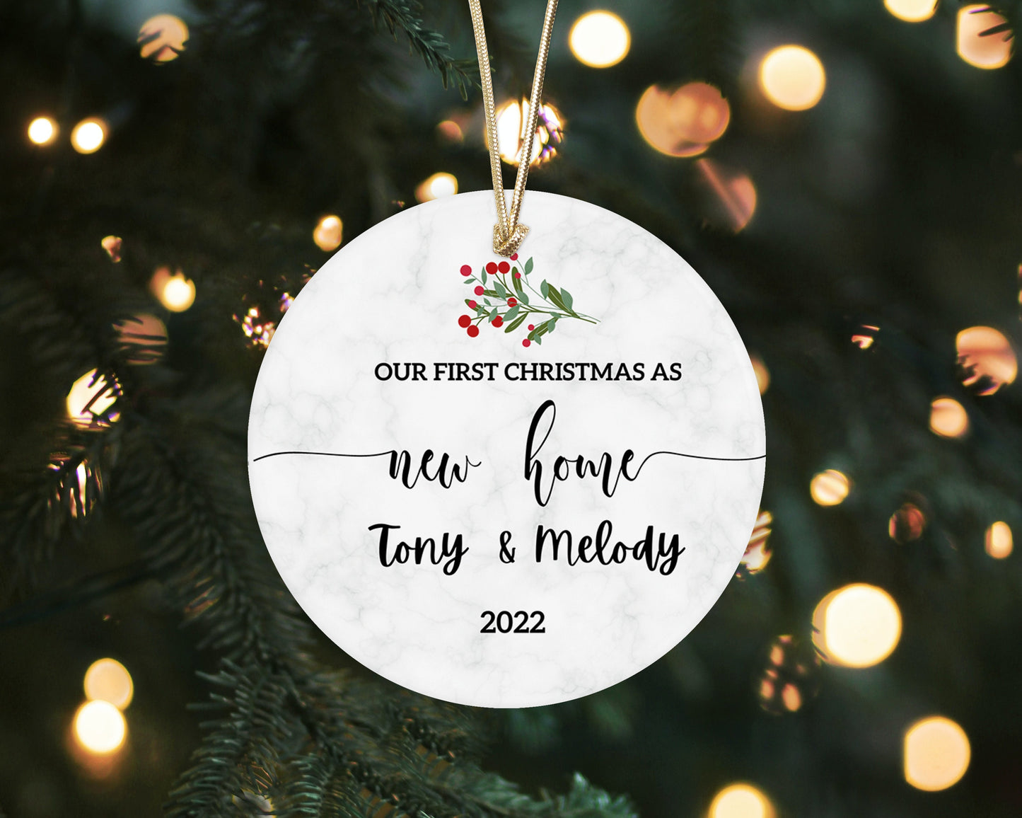 Our New Home Ornament - First Christmas in our New Home 2023 - Personalized First Christmas In Our New House Ornament 2023