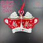 Mr. and Mrs.  Couple Ornament 2023 Mr. and Mrs. Personalized Mugs Christmas Ornament Mug Ornament Newly Married Couple Christmas 2023