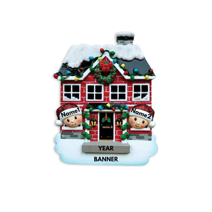 2024 Christmas Ornament - Family of  New Home Personalized Ornament - Personalized Christmas Ornament - Family House Christmas Ornament-2024