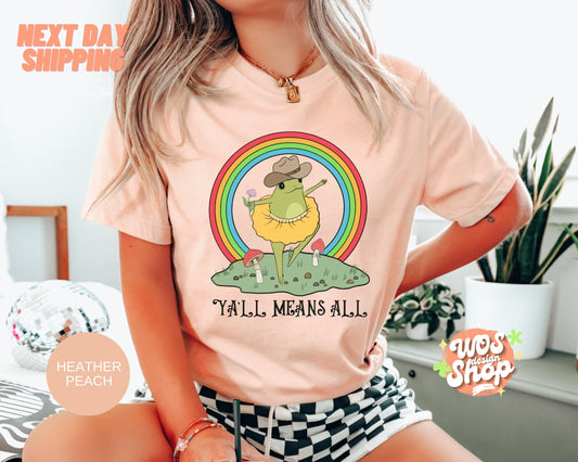Yall Measn All Shirt, Pride Month Shirt, LGBTQ Pride Shirt, Love is Love Shirt