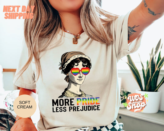 More Pride Less Prejudice Shirt, Proud Ally Shirt, Love is Love Shirt, Pride Month Shirt, LGBTQ Shirt, Grovvy Pride Shirt