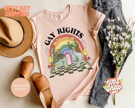 Frog and Toad Pride Shirt, Gay Pride Shirt, Frog Pride Shirt, Groovy Pride Shirt, Love is Love Shirt