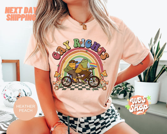 Gay Rights Shirt, LGBTQ Rights Shirt, Gay Pride Shirt, Frog and Toad Gay Shirt, Grovvy Pride Shirt
