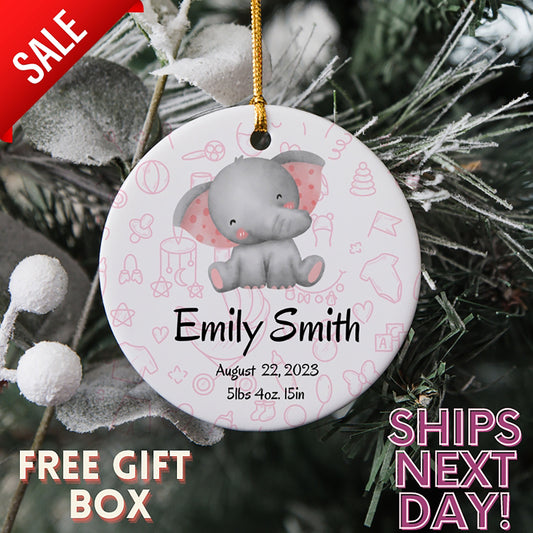 First Baby's Christmas Ornament 2023-Personalized First Christmas Baby Ornament Custom Baby Name Christmas Ornament- Baby First Christmas