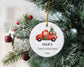 Baby's First Christmas Ornament  Personalized First Christmas Truck Ornament  Custom Baby Boy Truck Ornament Christmas Ornament